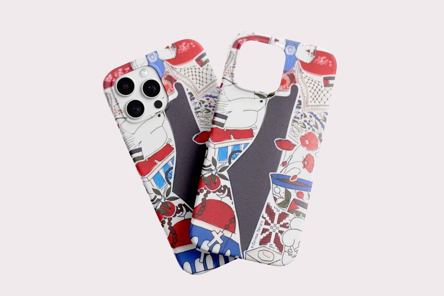 Palestine Illustration Design – Soft iPhone Cases (iPhone 13 & 14 Series)