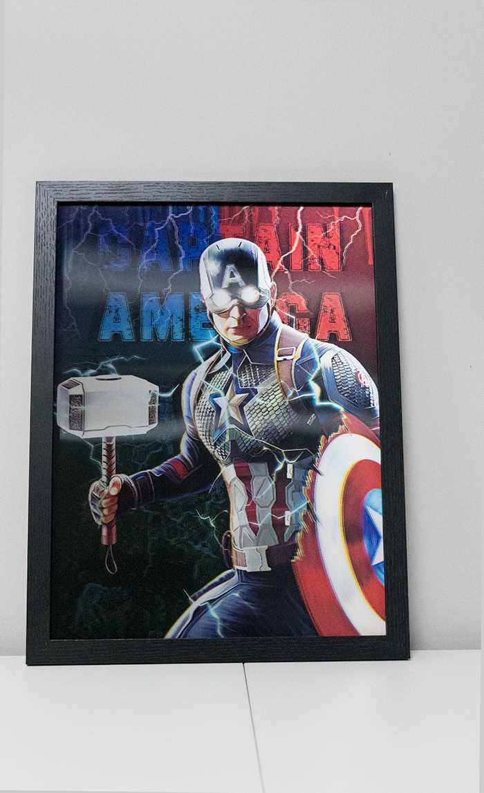 3D Tribute Frame – Captain America