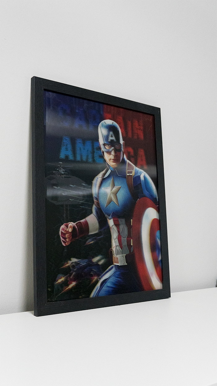 3D Tribute Frame – Captain America