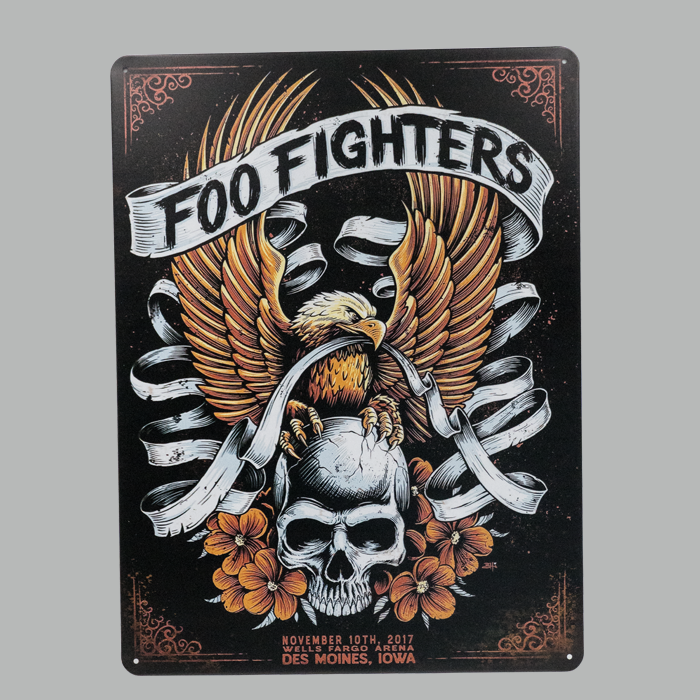 Foo Fighters metal Plate