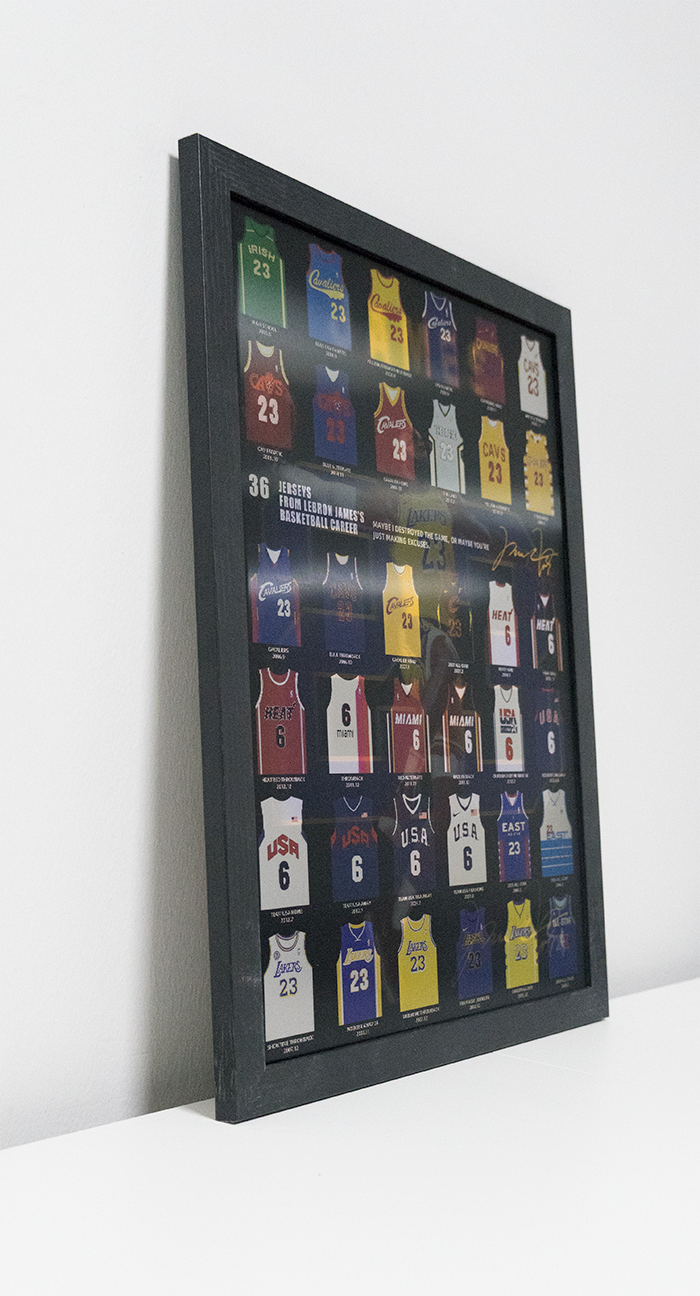 3D Tribute Frame – Lebron James