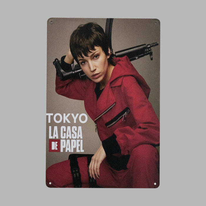 La Casa De Papel Metal Plate