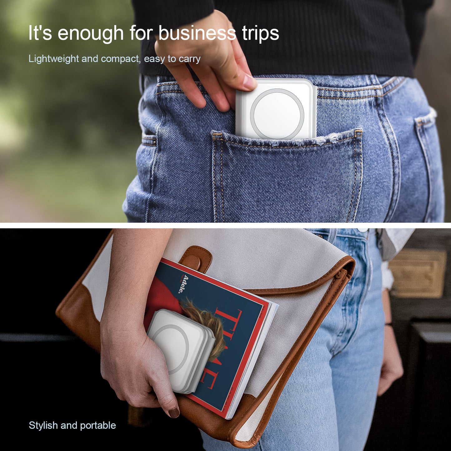 3-in-1 MagSafe wireless charger White