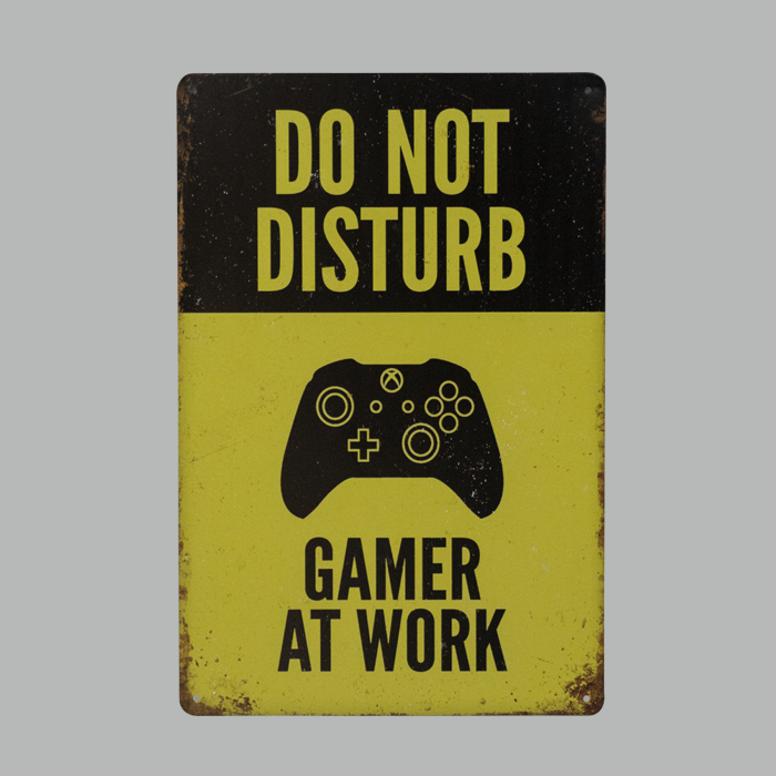 Gamers metal Plate
