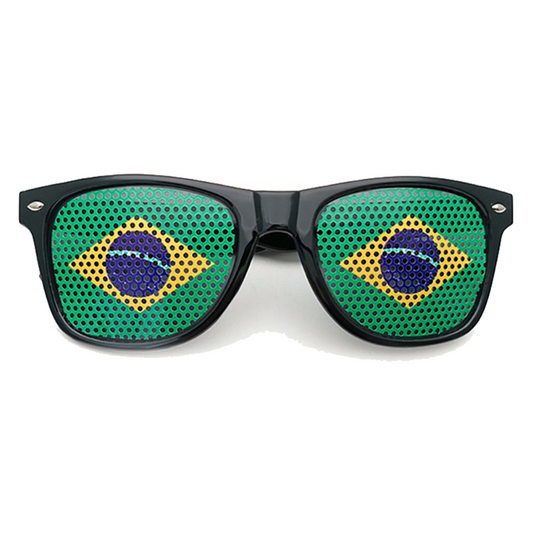 Brazil Fan Glasses