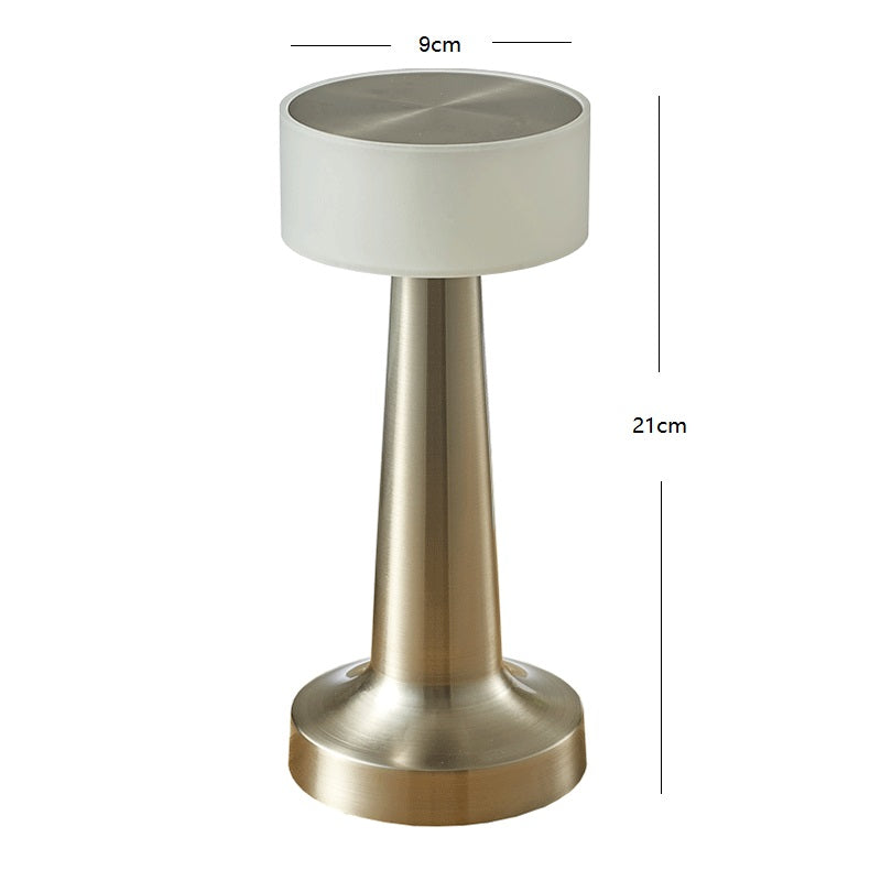 Rechargeable golden LED lamp