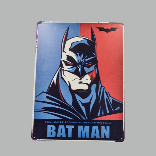 Cape crusader metal Plate