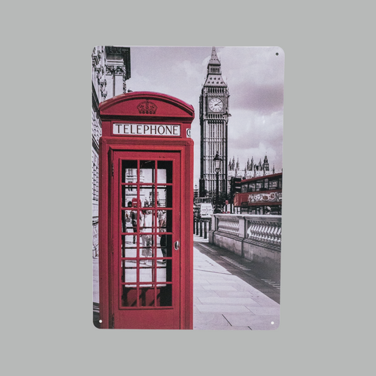 Telephone booth metal Plate