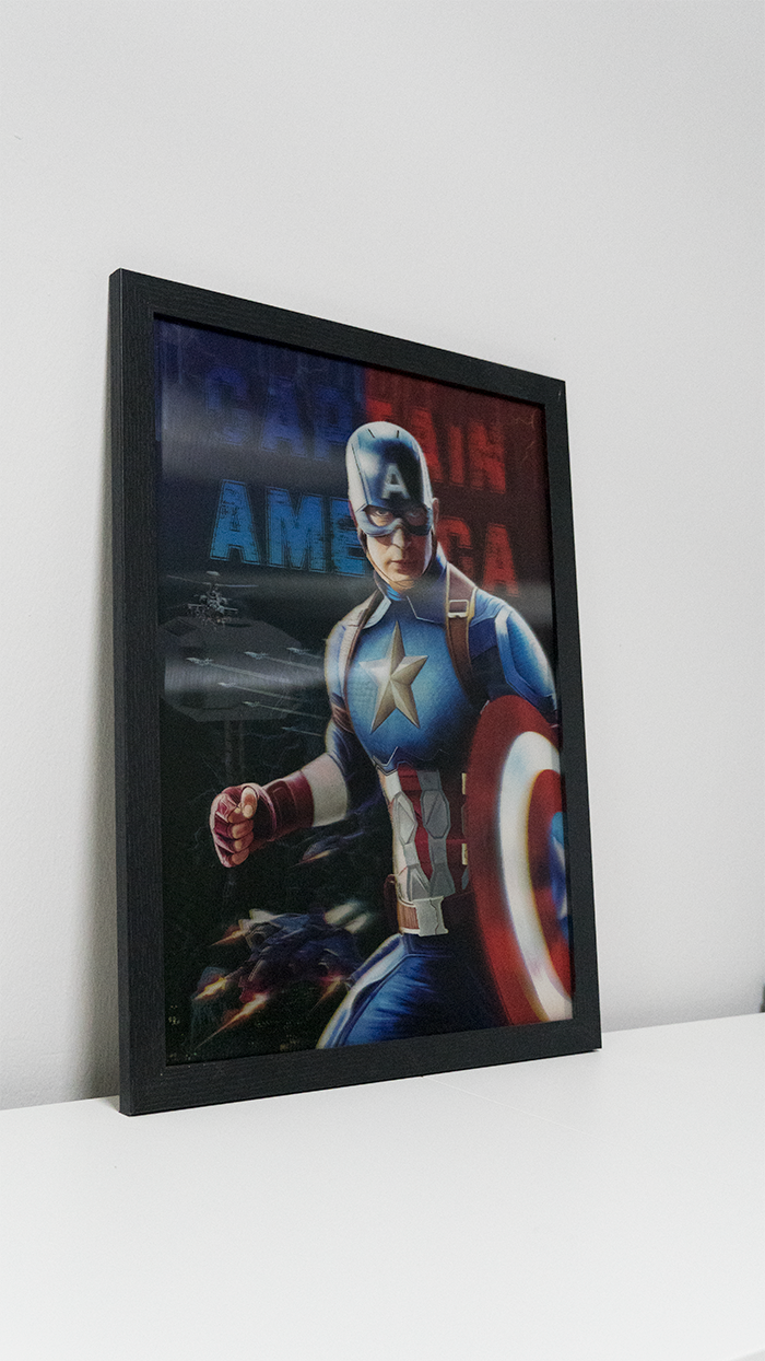 Captain America 3D frame