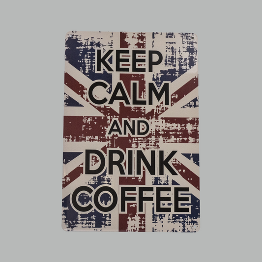 Drink Coffee metal Plate