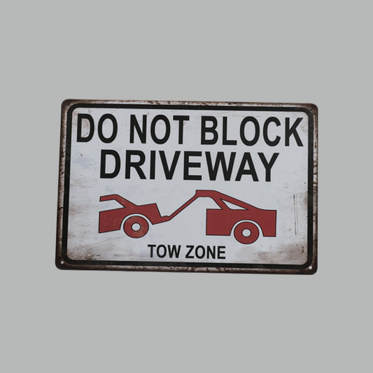 Tow Zone metal Plate