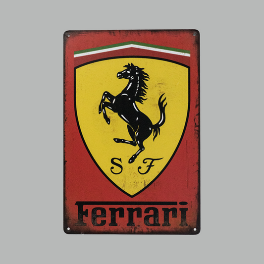 Ferrari metal Plate