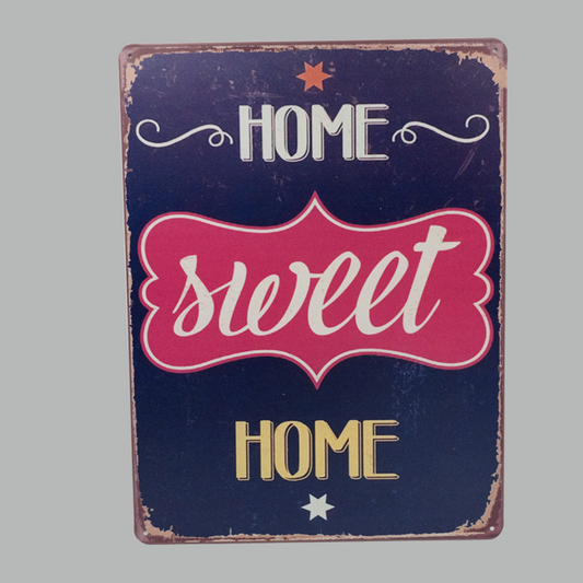 Home Sweet Home metal Plate