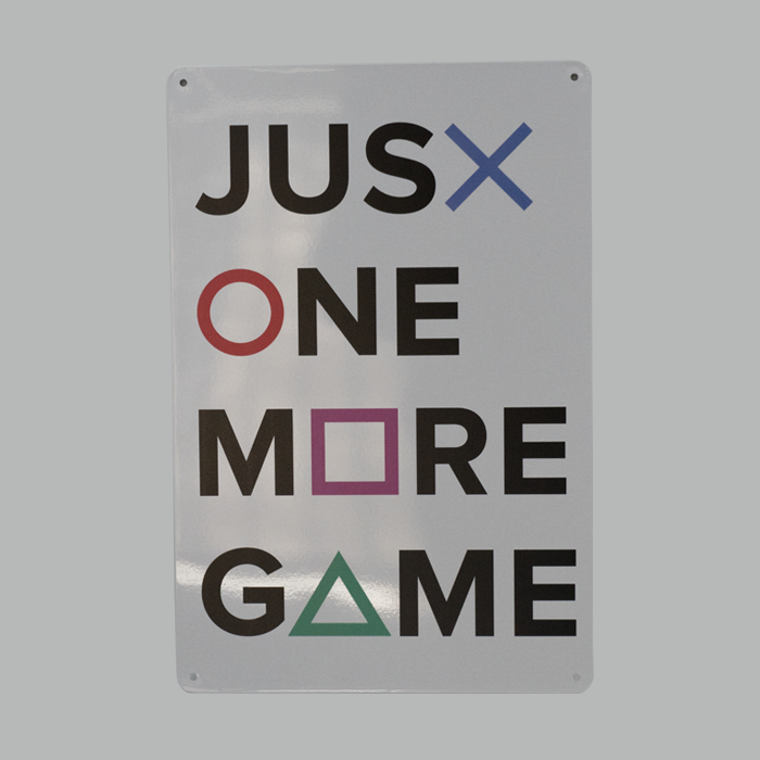 One More game metal Plate