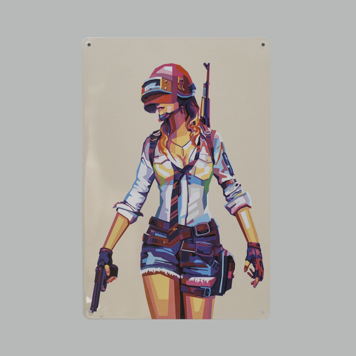 PUBG metal Plate