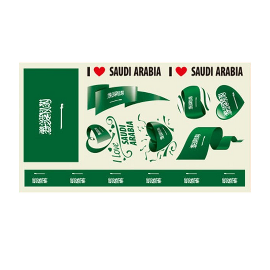 Saudi Arabia fan stickers