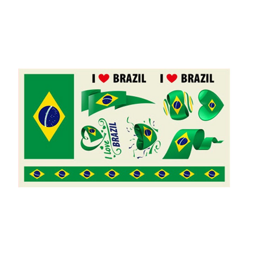 Brazil fan stickers
