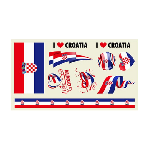 Croatia fan stickers