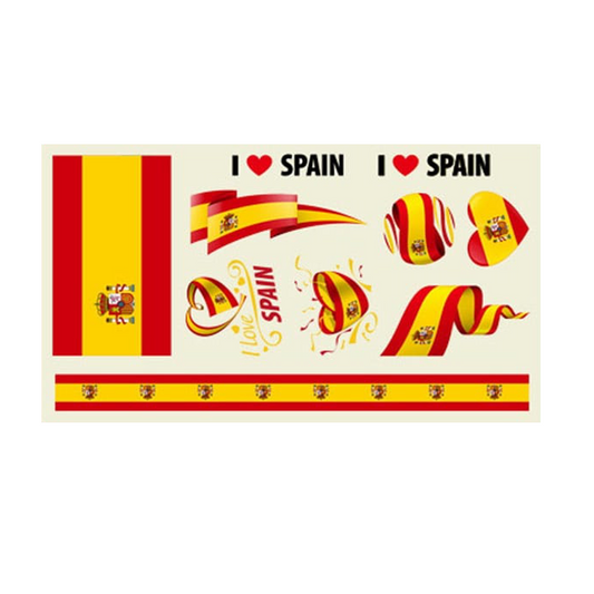 Spain fan stickers