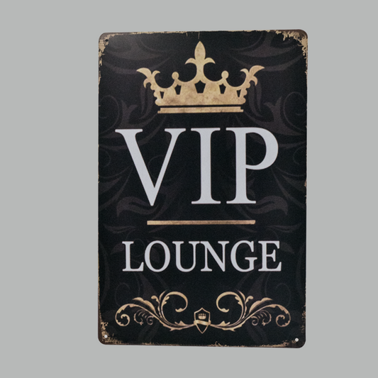 VIP lounge metal Plate